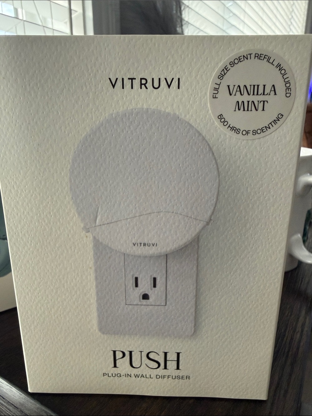 Vitruvi Push Plug-In Wall Diffuser - White